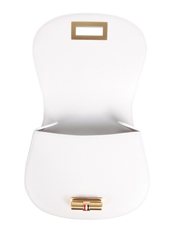 THOM BROWNE CANVAS SADDLE SHOULDER BAG