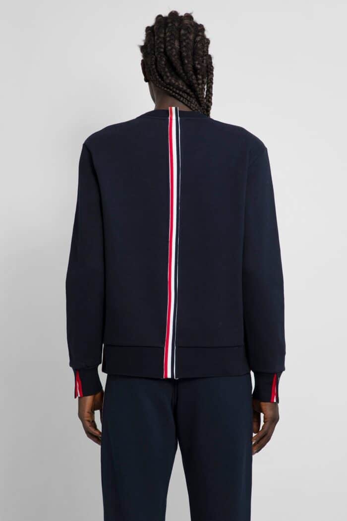 THOM BROWNE Centerback Striped Loopback Sweat-shirt