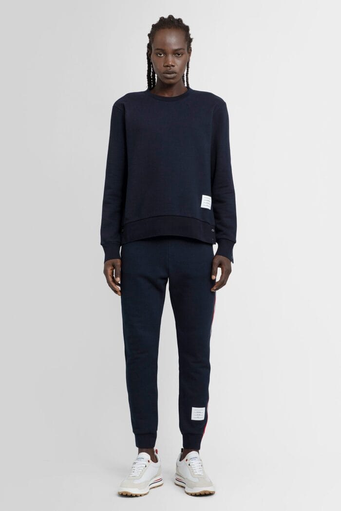 THOM BROWNE Centerback Striped Loopback Sweat-shirt