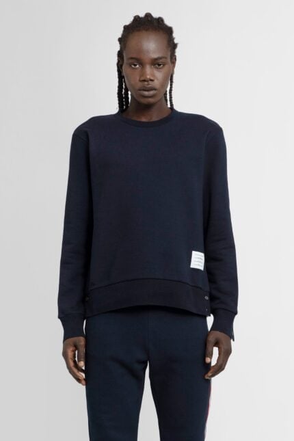 THOM BROWNE Centerback Striped Loopback Sweat-shirt