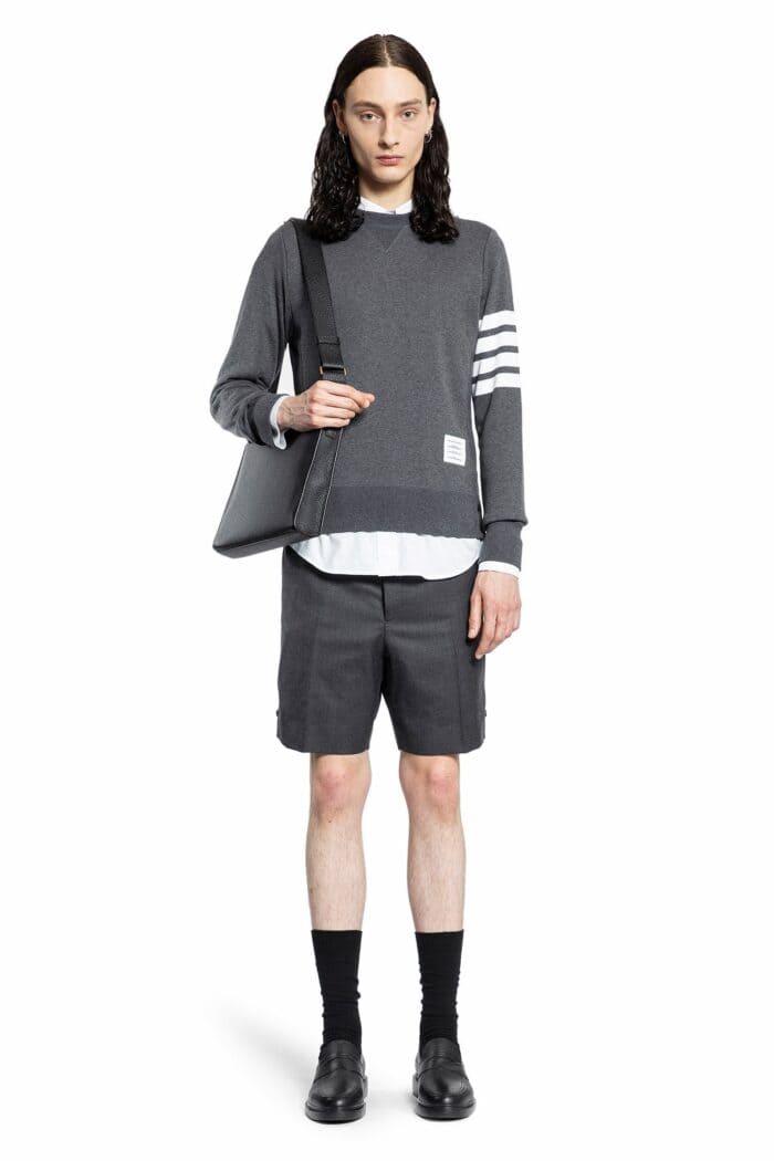 THOM BROWNE Classic Loopback 4-bar Sweatshirt