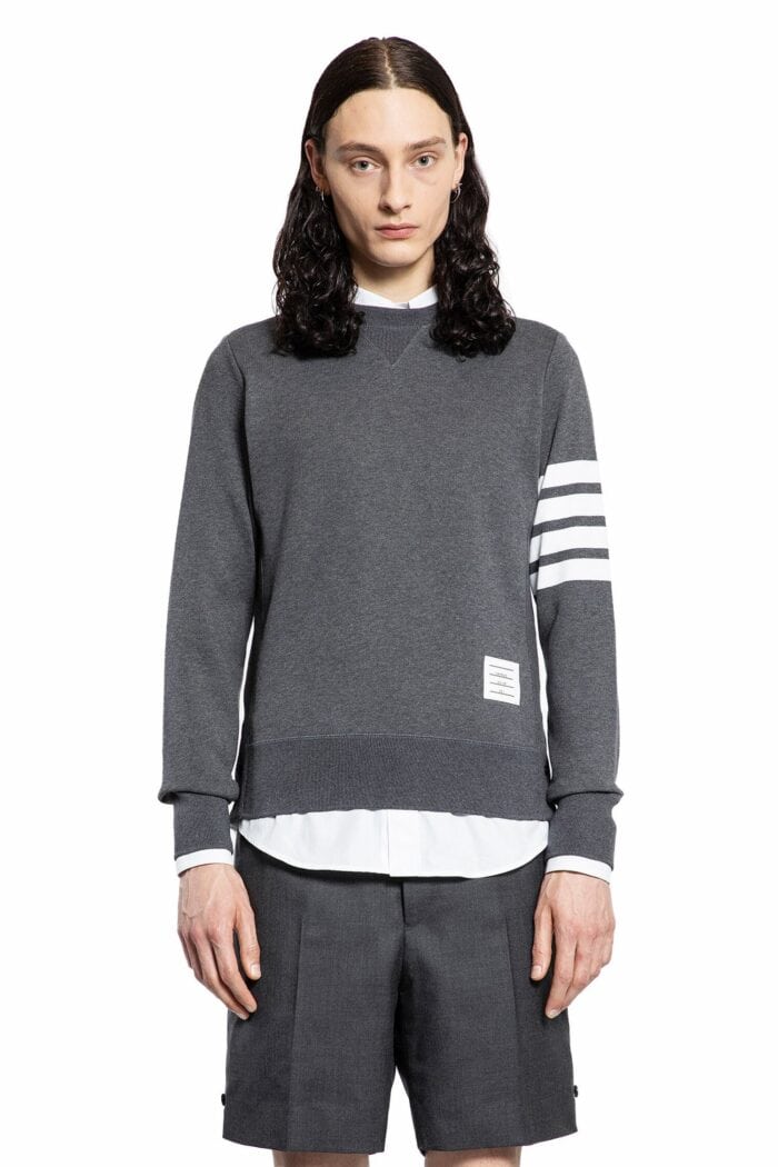 THOM BROWNE Classic Loopback 4-bar Sweatshirt