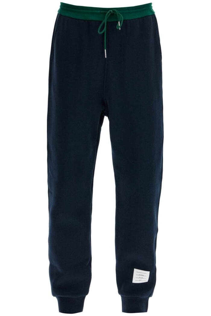 THOM BROWNE Color Block Fleece Joggers For Men