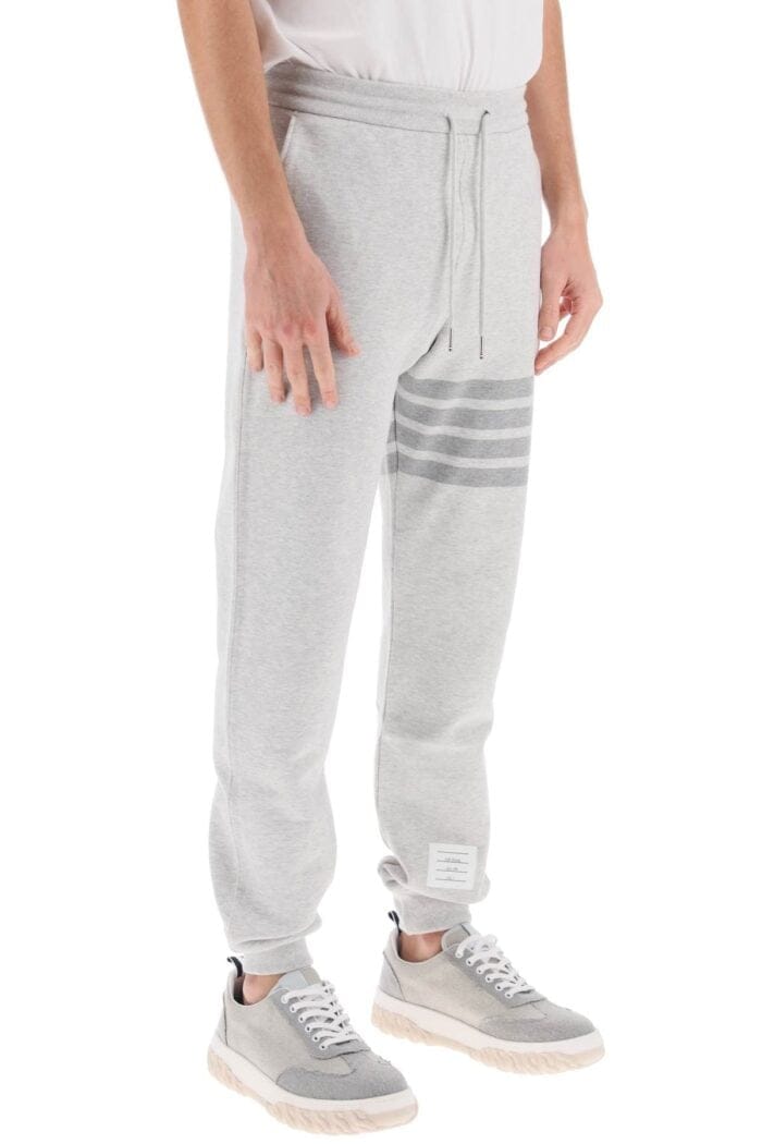 THOM BROWNE Cotton 4-bar Sweatpants