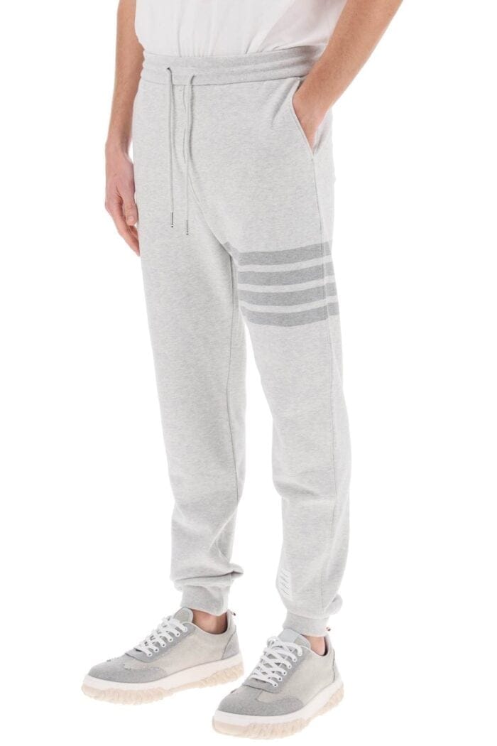 THOM BROWNE Cotton 4-bar Sweatpants