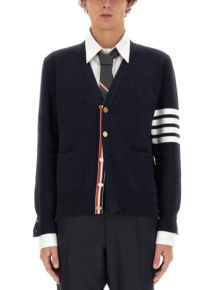 THOM BROWNE COTTON CARDIGAN