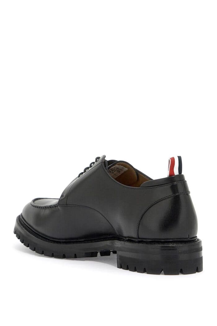 THOM BROWNE Derby Apron Stitch In Pelle Liscia