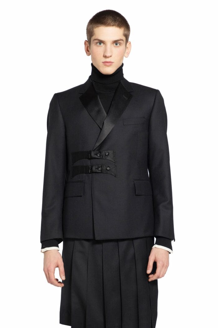 THOM BROWNE Double-breasted Blazer In Super 120's Wool