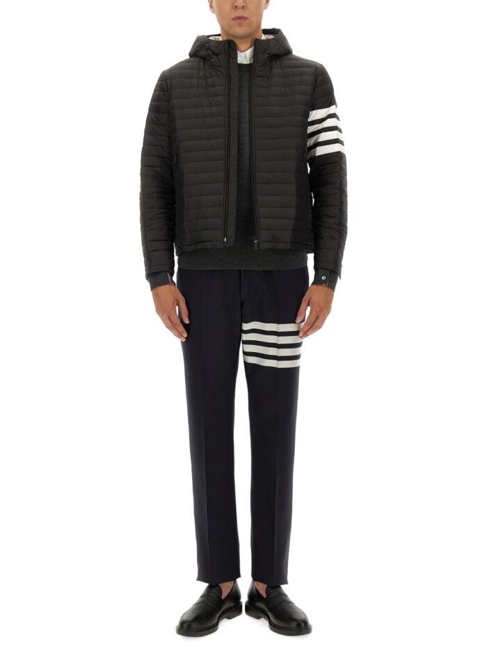THOM BROWNE DOWN JACKET WITH HOOD