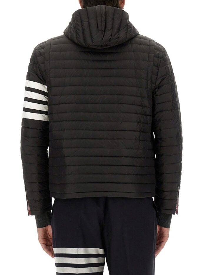 THOM BROWNE DOWN JACKET WITH HOOD