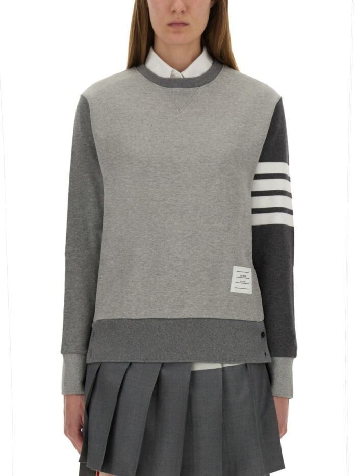THOM BROWNE FELPA "FUNMIX CLASSIC LOOPBACK 4-BAR"