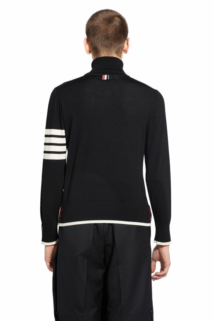 THOM BROWNE Fine Merino Wool Turtlenck Sweater