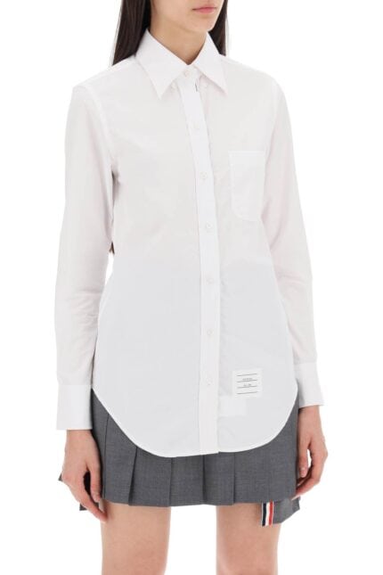 THOM BROWNE Fitted Shirt In Poplin