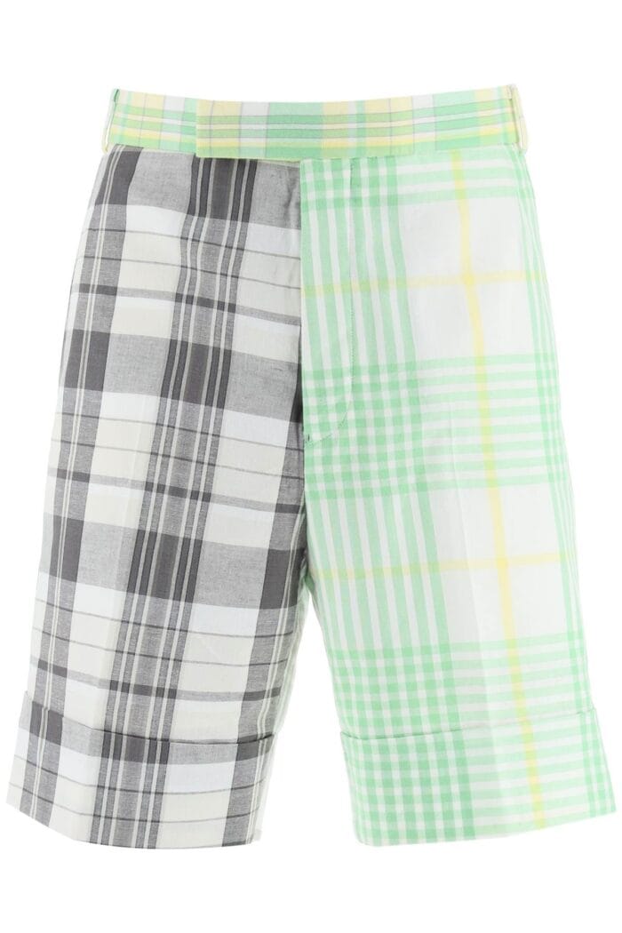 Thom Browne Funmix Madras Cotton Shorts