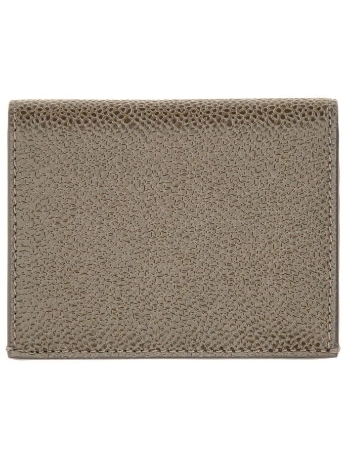 THOM BROWNE GRAINED LEATHER CARD CASE