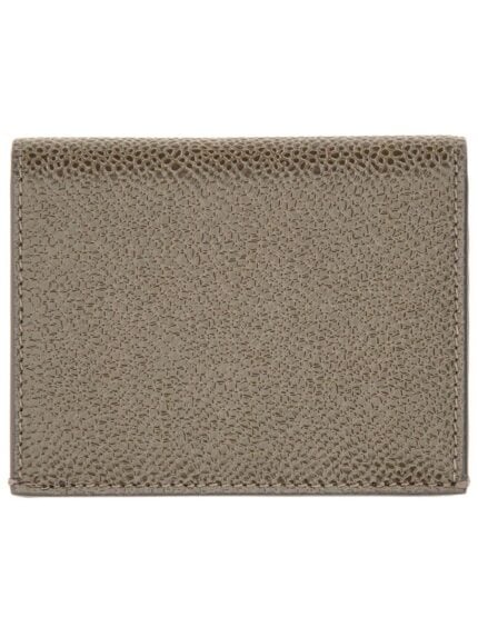 THOM BROWNE GRAINED LEATHER CARD CASE