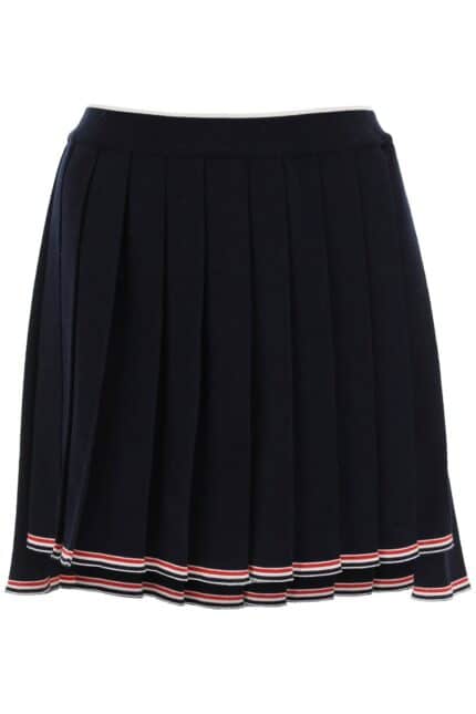 Thom Browne Knitted Pleated Mini Skirt