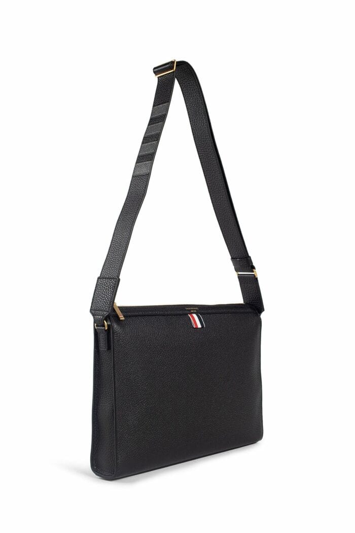 THOM BROWNE Leather Document Shoulder Bag