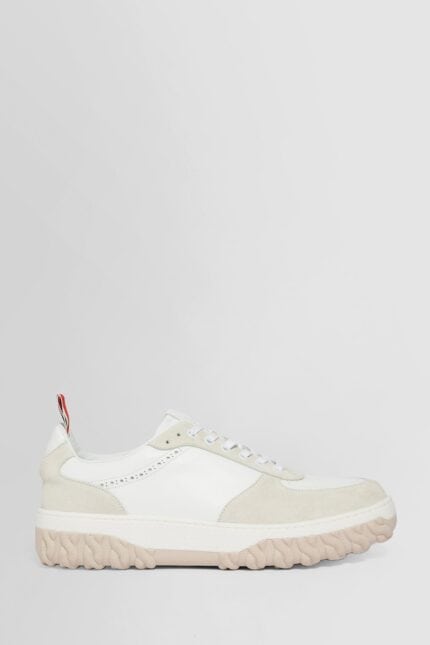 THOM BROWNE Letterman Sneakers In Vitello Calf