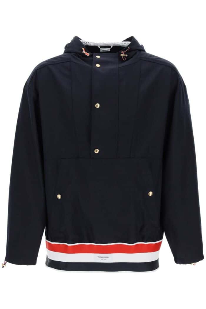 THOM BROWNE "lightweight Wool Anorak With Tr