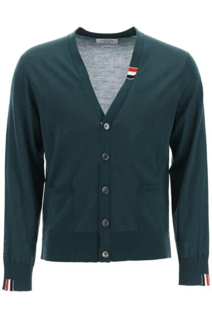 Thom Browne Merino Wool V-neck Cardigan