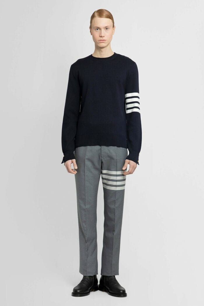 THOM BROWNE Milano Stitch Cotton 4-bar Jumper