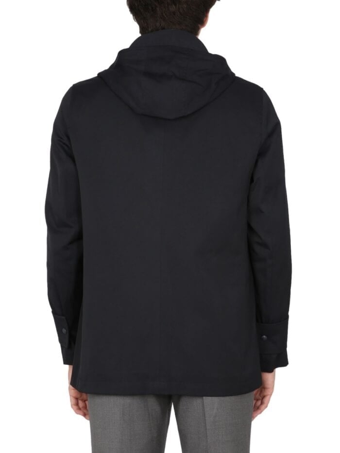 THOM BROWNE NYLON PARKA.