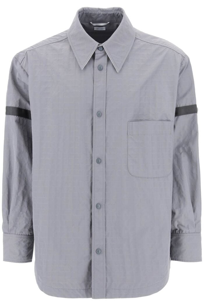 THOM BROWNE Nylon Ripstop Overshirt In