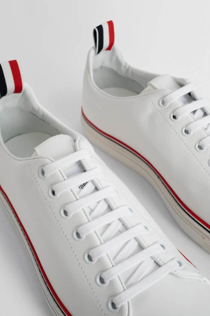 THOM BROWNE Pabble Grain Leather Sneakers