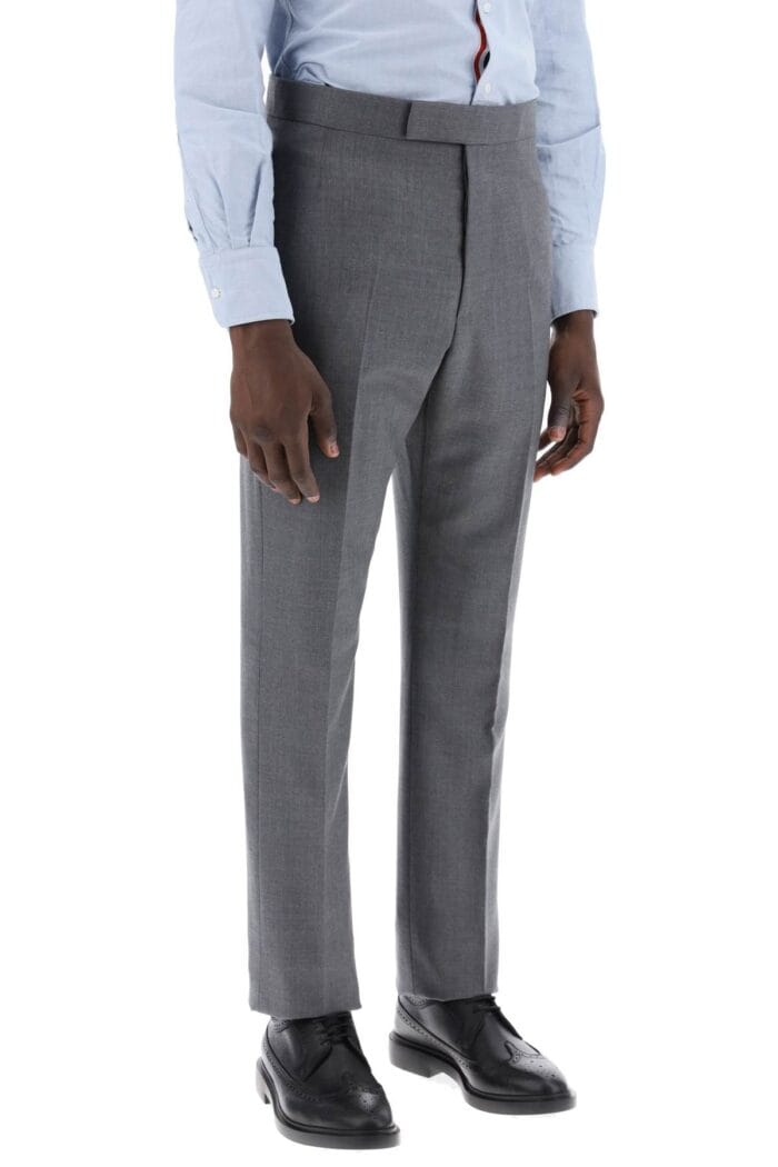 THOM BROWNE Pantaloni Classici In Twill