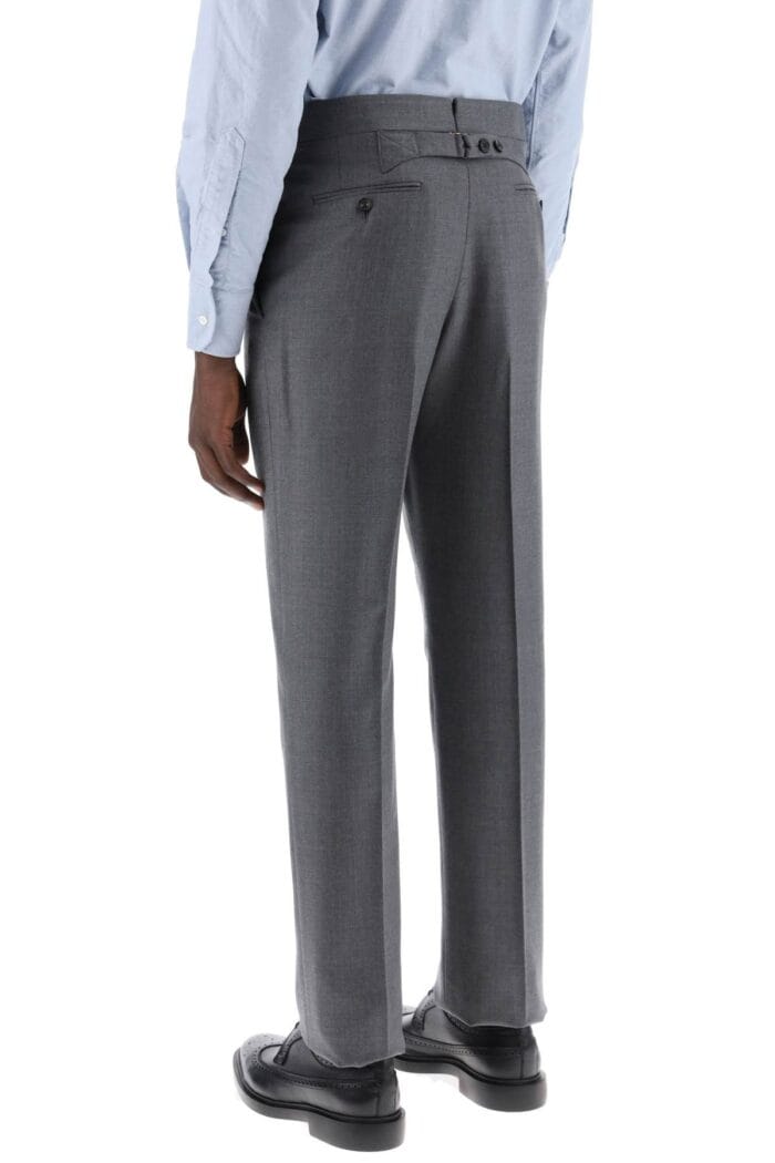 THOM BROWNE Pantaloni Classici In Twill