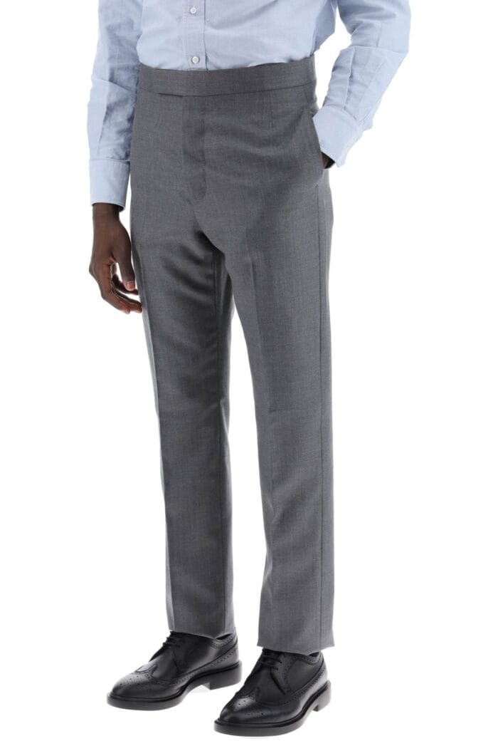 THOM BROWNE Pantaloni Classici In Twill