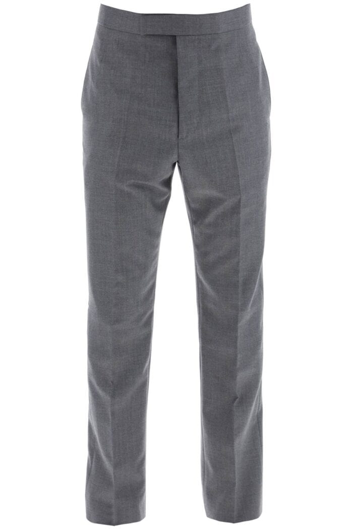 THOM BROWNE Pantaloni Classici In Twill