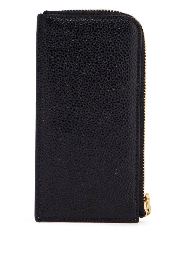 THOM BROWNE Pebble Grain Leather Cardholder