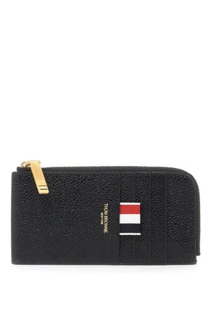 THOM BROWNE Pebble Grain Leather Cardholder