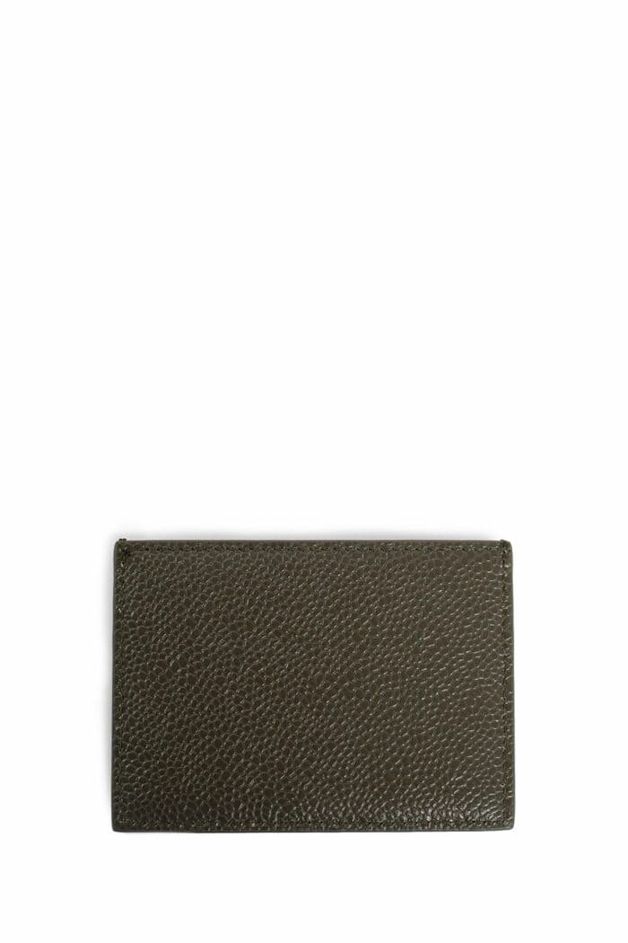 THOM BROWNE Pebbled Leather Cardholder