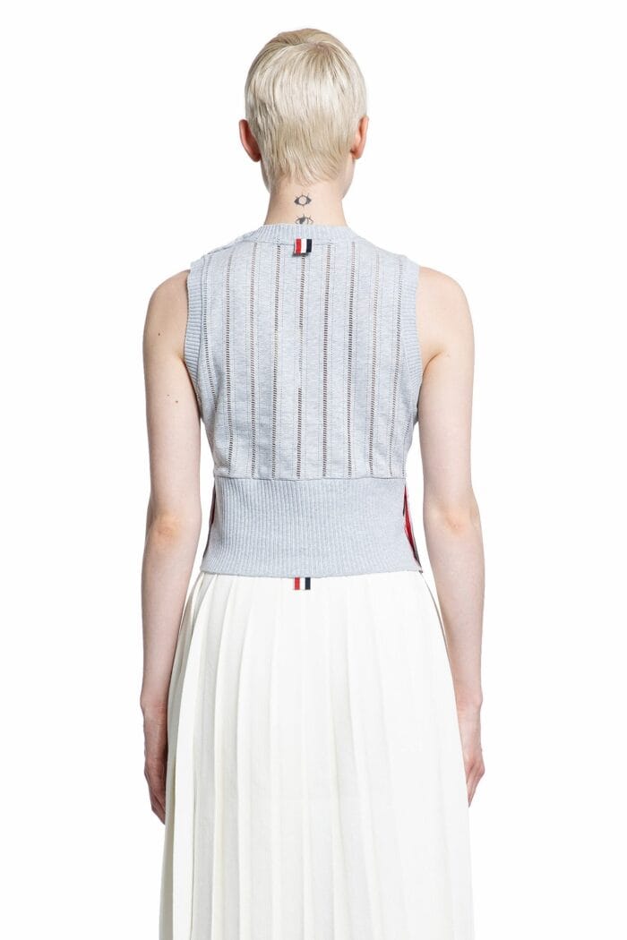 THOM BROWNE Pointelle Knit Vest