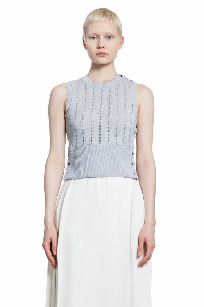 THOM BROWNE Pointelle Knit Vest