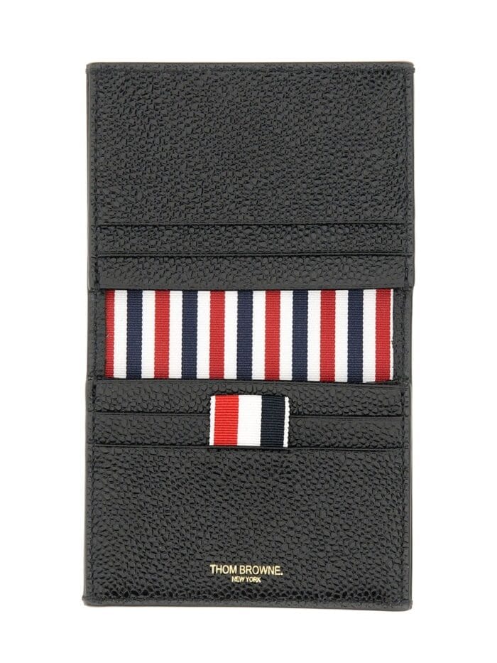THOM BROWNE PORTACARTE IN PELLE