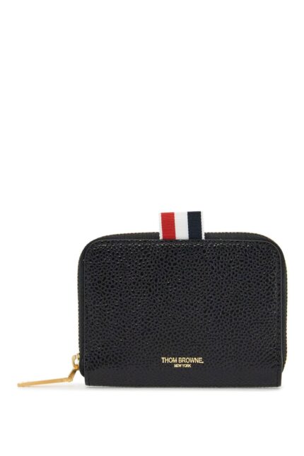 THOM BROWNE Portafoglio Slim Con Zip Circonferenziale Nero