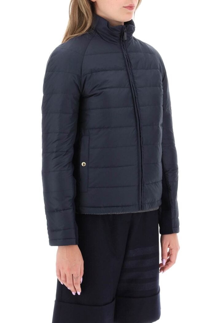 THOM BROWNE Quilted Puffer Jacket With 4-bar Insert