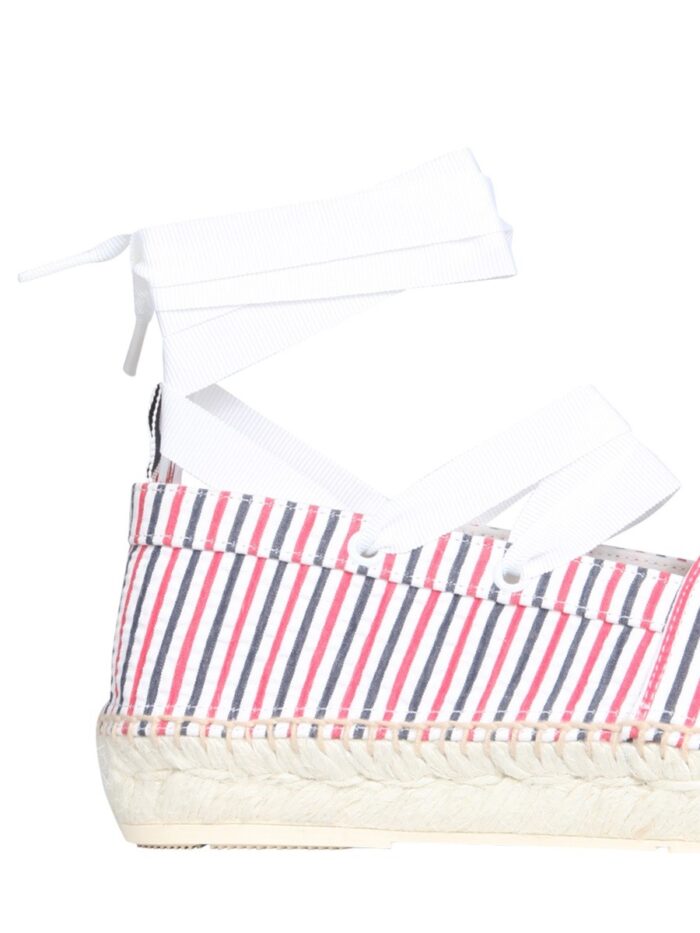 THOM BROWNE SEERSUCKER COTTON ESPADRILLES