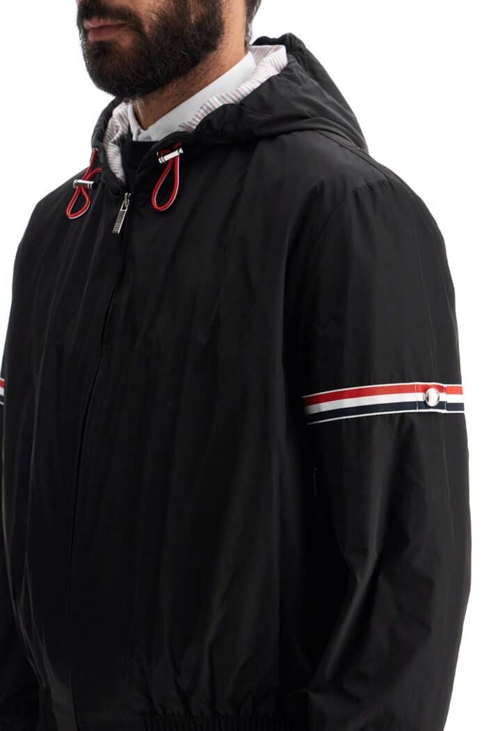 THOM BROWNE Short Jacket With Tricolor Inserts