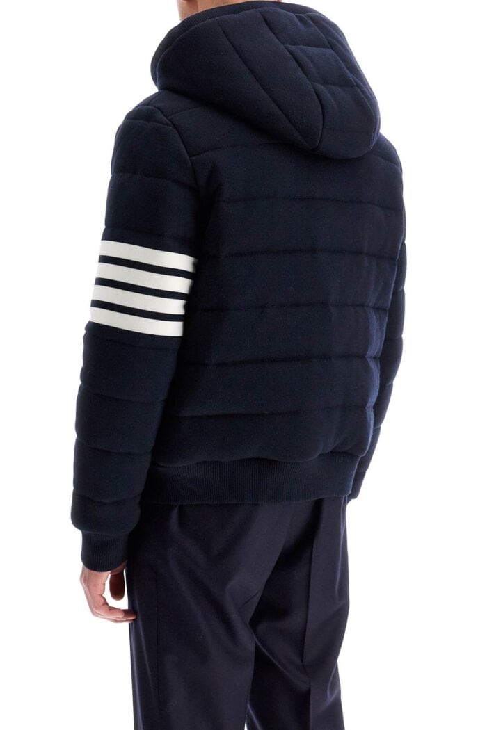 THOM BROWNE Short Wool Padded Jacket