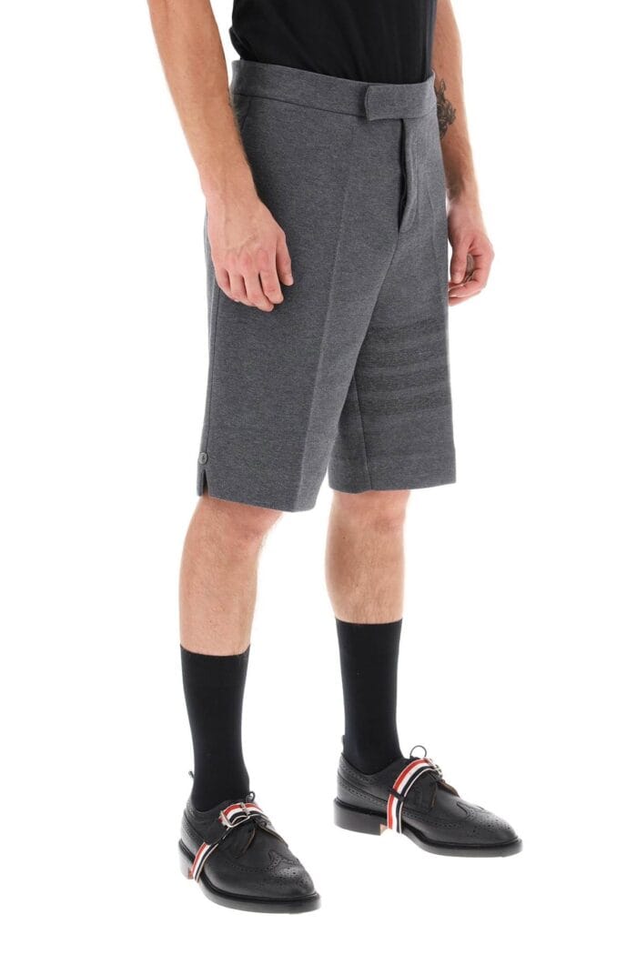 Thom Browne Shorts With 4-bar Motif