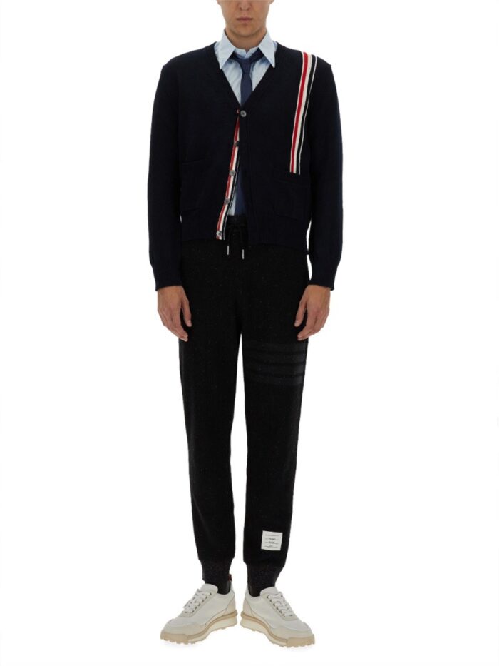 THOM BROWNE SILK AND COTTON PANTS