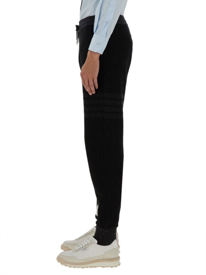 THOM BROWNE SILK AND COTTON PANTS
