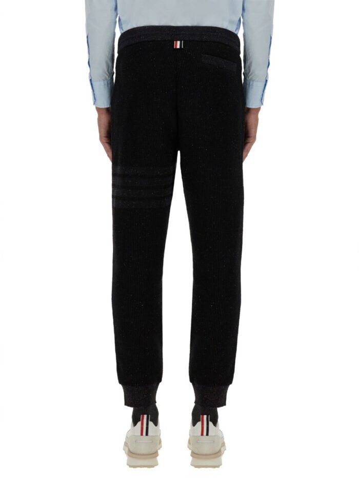 THOM BROWNE SILK AND COTTON PANTS