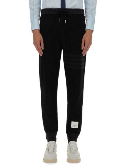 THOM BROWNE SILK AND COTTON PANTS