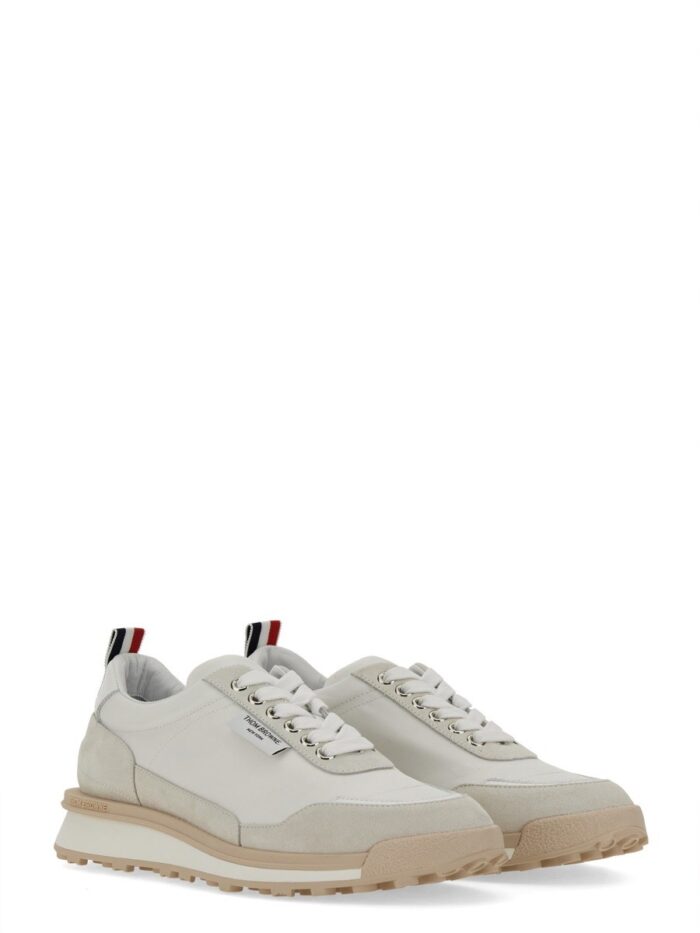 THOM BROWNE SNEAKER IN PELLE
